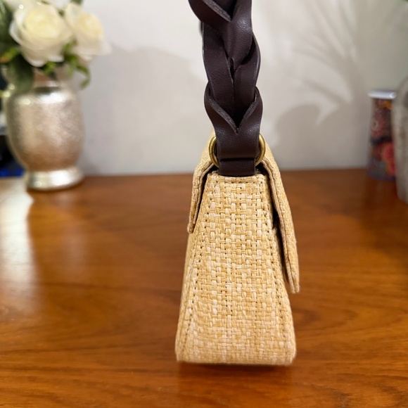 Etienne Aigner Vintage Paper Straw Mini Shoulder Bag Handbag Purse Pochette - Picture 4 of 9